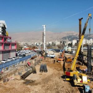 پیشرفت ۴۰ درصدی زیرگذر خیابان شهید پیشرو