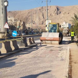 رفع محدودیت ترافیکی در محور بلوار سرداران شهید ابتدای خیابان والعصر در منطقه ۱۱